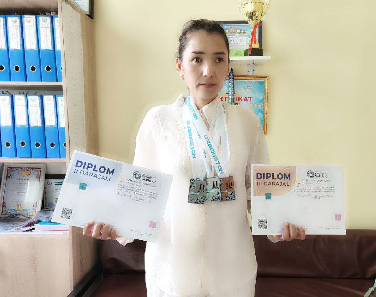 Our Student Wins Three Medals at Uzbekistan Para Athletics Championship