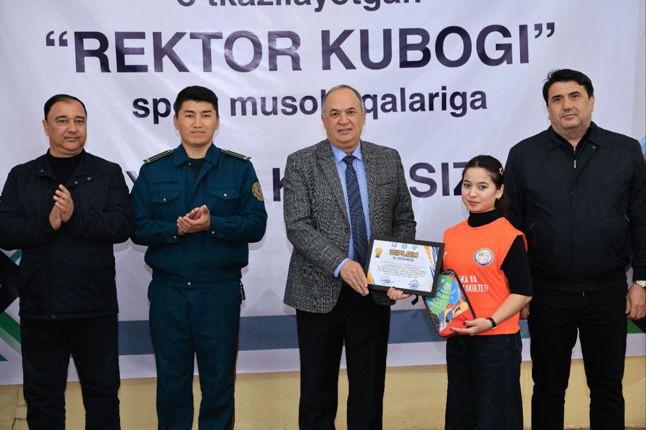 “Rektor kubogi” – talabalar stol tennisi bo‘yicha kuch sinashdi