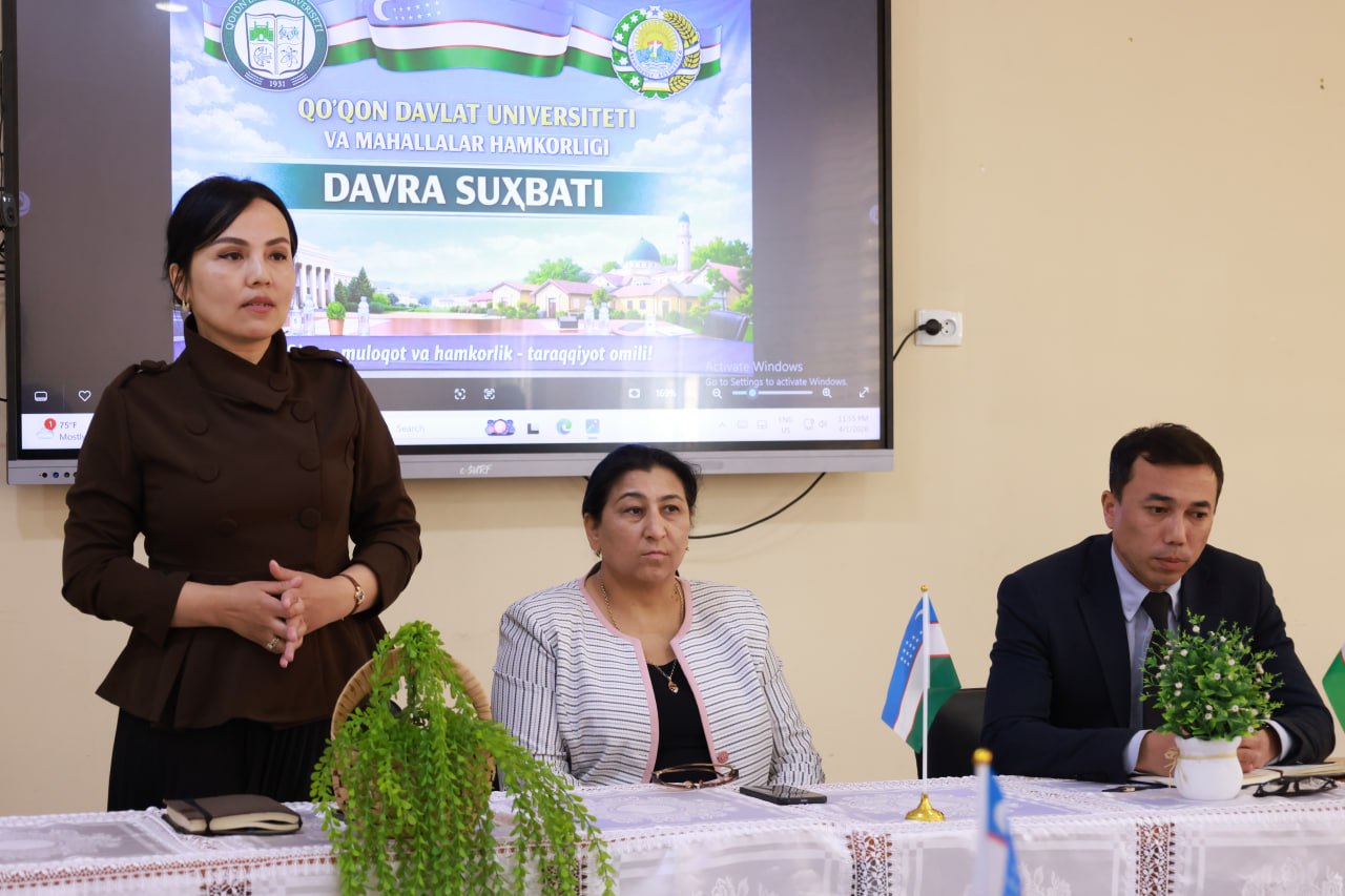 “Oila — muqaddas dargoh”: Qo‘qon davlat universitetida ma’naviy-ma’rifiy davra suhbati o‘tkazildi 