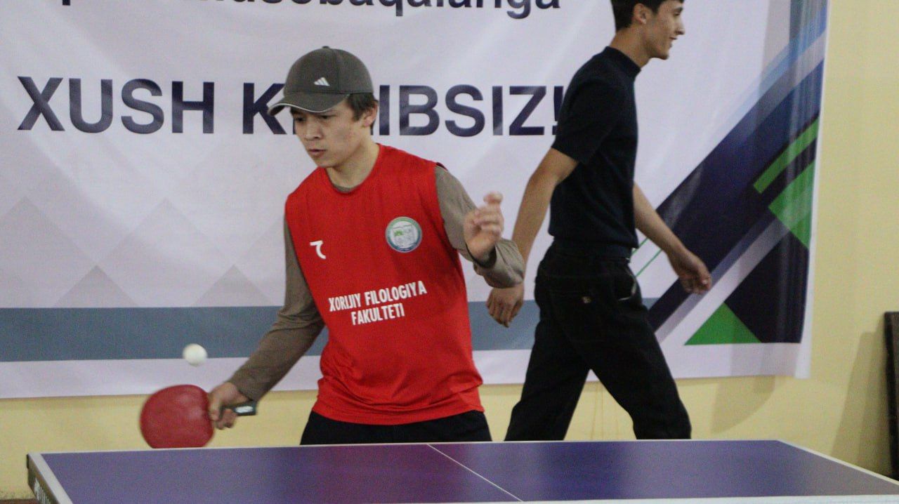 “Rektor kubogi” – talabalar stol tennisi bo‘yicha kuch sinashdi